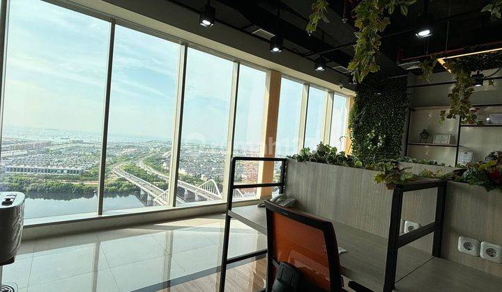 Office Gold Coast Tower Liberty 164m Semi Furnish, Sea View Bagus 2