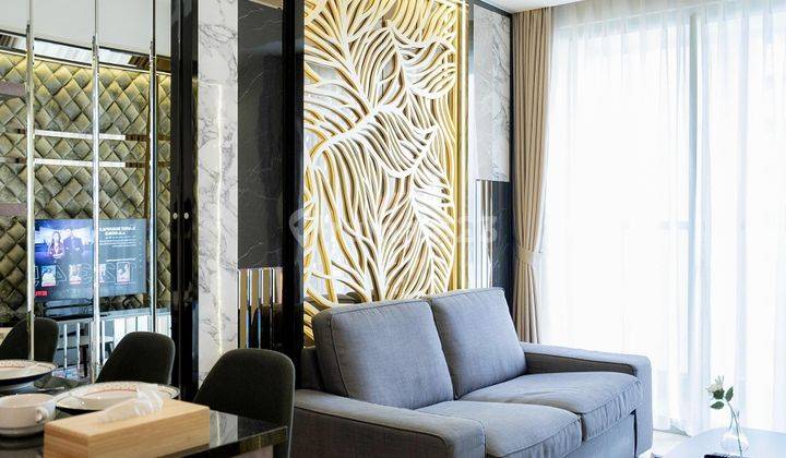 ruang tamu apartemen gold coast pik furnished