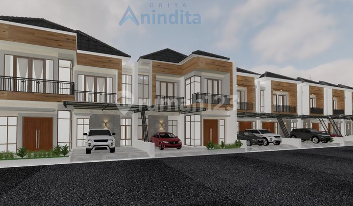 Cluster mewah 2 lantai, KPR DP 0%, free biaya2 dan free canopy  4