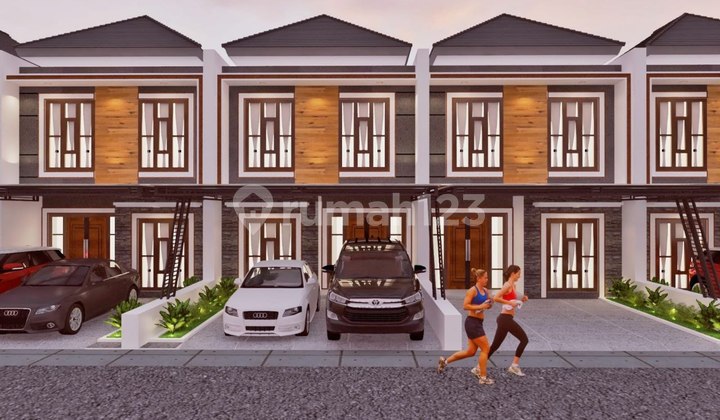 Cluster mewah 2 lantai DP 5 juta, free biaya2 free canopy free ac 6