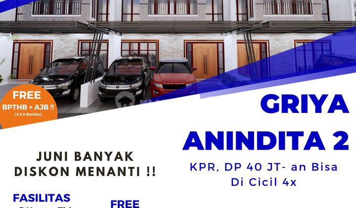 Cluster Griya Anindita 2 Jatiwarna, Dekat Toll, KPR DP Bisa Dicicil 1