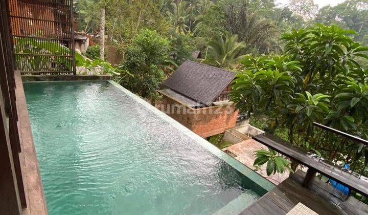 Villa Ubud Fasilitas Resort Dengan View Jungle & River 1