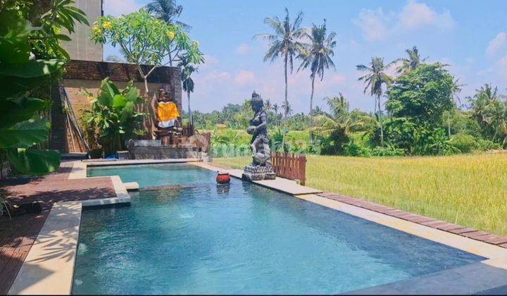 Villa Ubud Siap Huni Dengan View Sawah Fully Furnished 2