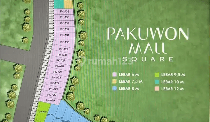 Tanah Kavling Komersial Pakuwon Mall Square Pk a33 Strategis 1