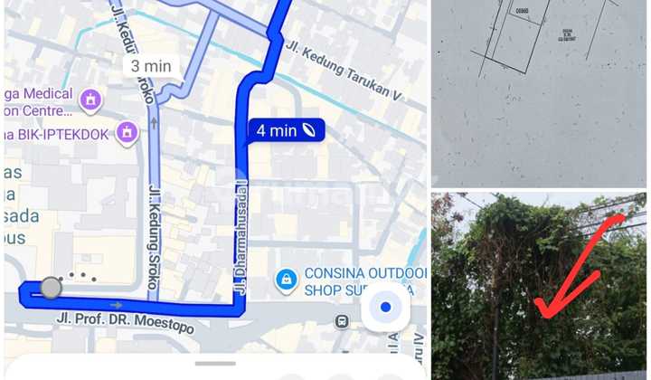 Cheap Land for Sale on Raya Kedung Tarukan, Near FK Unair Campus