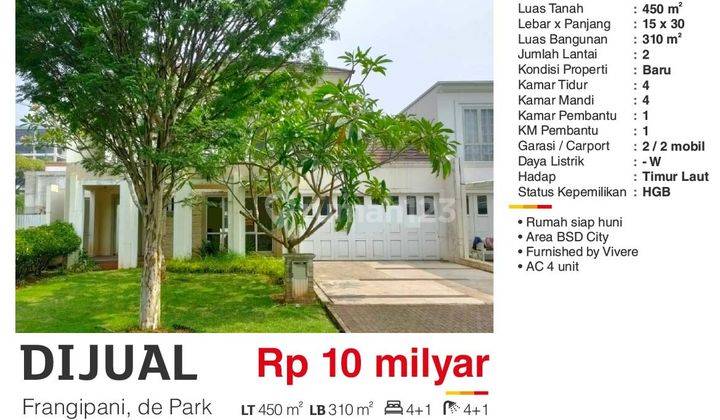  Rumah di de Park BSD Bagus Siap Huni    1