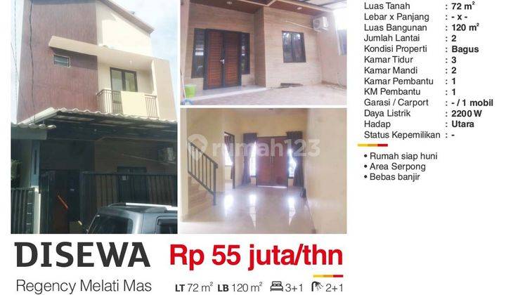  Rumah di Serpong Regency Melati Mas Bagus 1