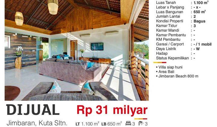 Villa di Jimbaran Bali Siap Huni Bagus   2