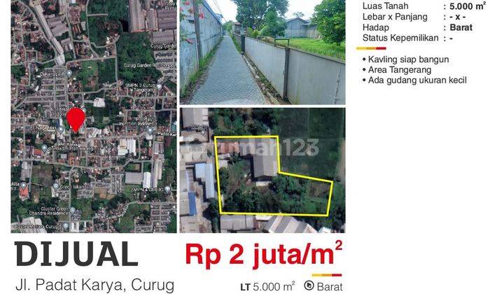 Kavling di Jl. Padat Karya, Curug 5000 M² 1