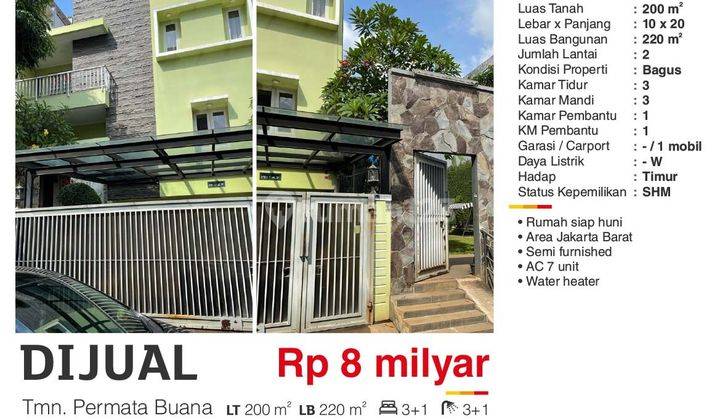  Rumah di Permata Buana Bagus Siap Huni  1