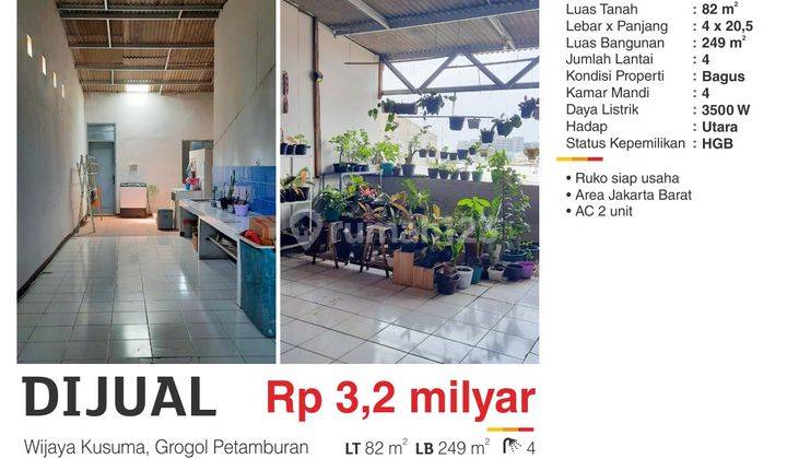  Ruko di Wijaya Kusuma, Grogol Siap Usaha 2