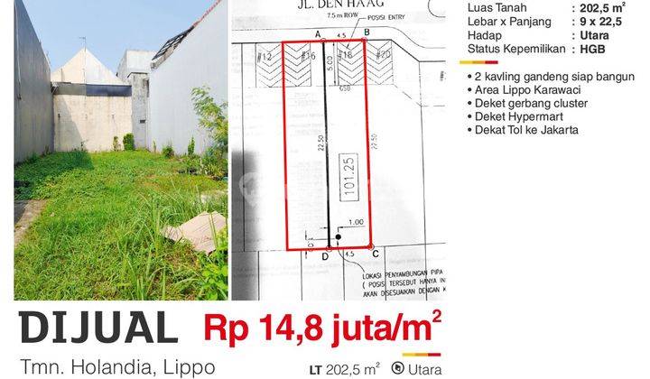  Tanah di Tmn. Holandia, Lippo Karawaci siap bangun 1