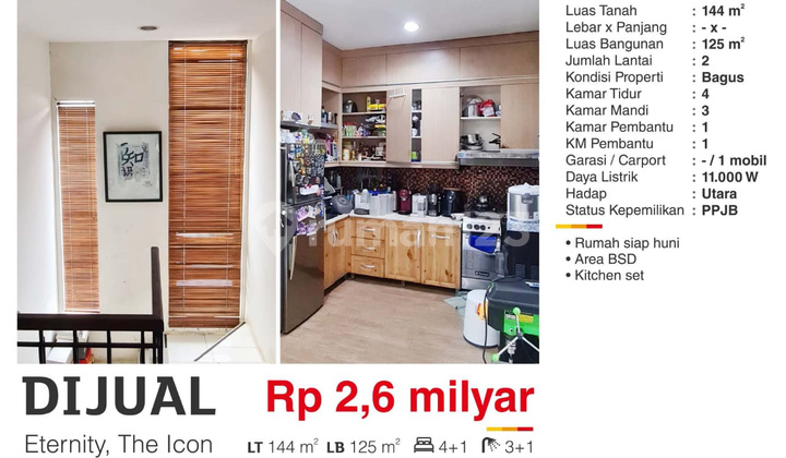  Rumah di Eternity, BSD The Icon Bagus   2