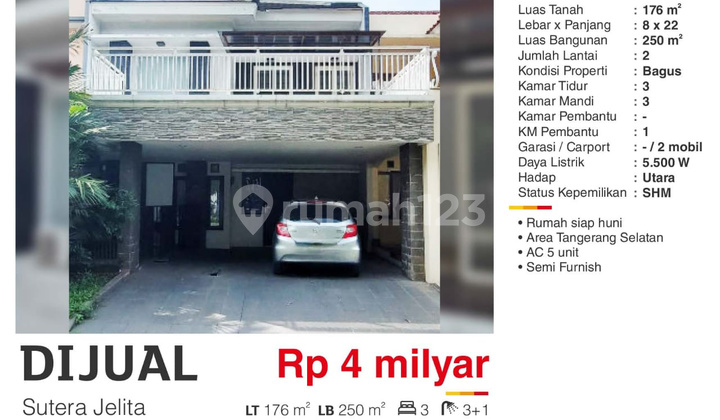  Rumah di Sutera Jelita, Alam Sutera Bagus 1