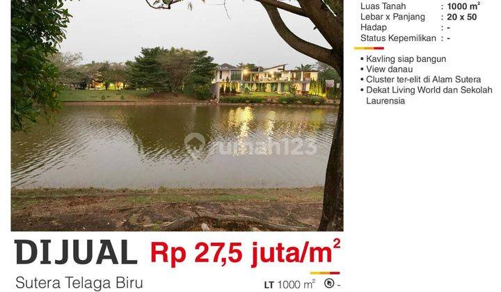  Tanah Kavling di Sutera Telaga Biru, Alam Sutera 1