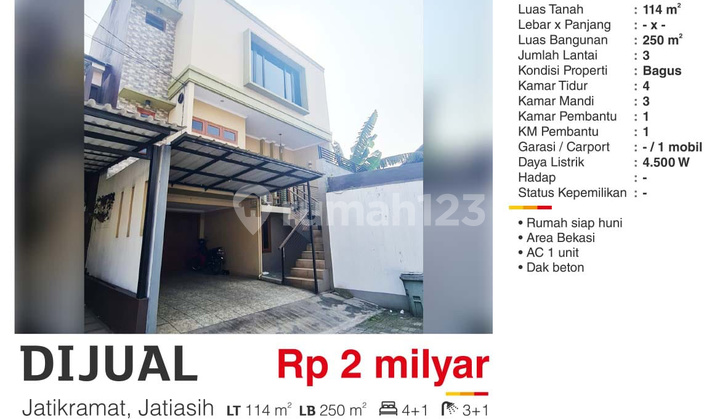  Rumah di Jatikramat, Jatiasih, Bekasi siap huni