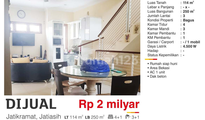  Rumah di Jatikramat, Jatiasih, Bekasi siap huni 2