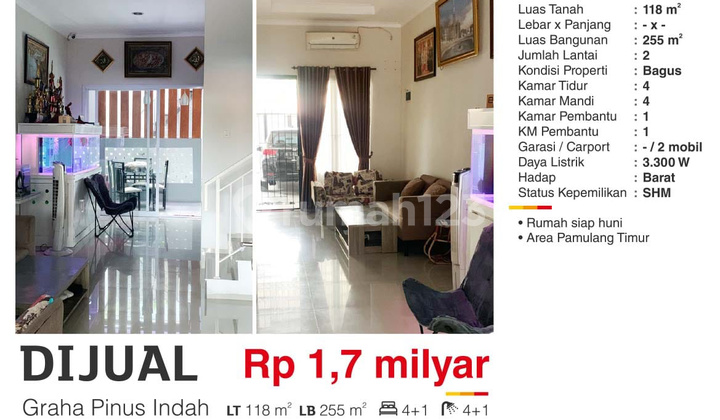  Rumah di Graha Pinus Indah, Pamulang Bagus 2