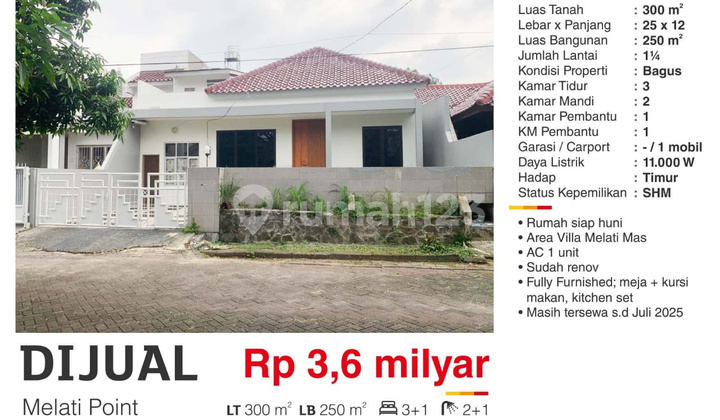  Rumah di Melati Point, Serpong Villa Melati Mas