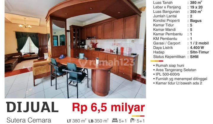  Rumah di Alam Sutera Semi Furnished Bagus 2