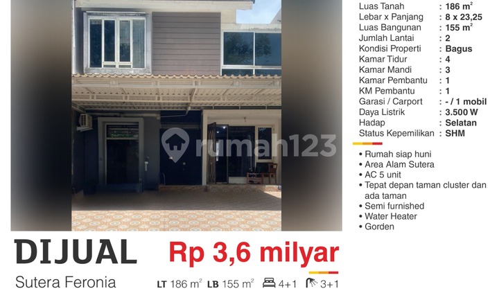 Rumah Bagus Di Alam Sutera Siap Huni Mantap