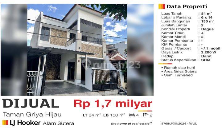  Rumah di Taman Griya Hijau, Alam Sutera 2