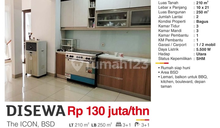 Beautiful Ready-to-Live House in the Icon BSD with a Serene Location