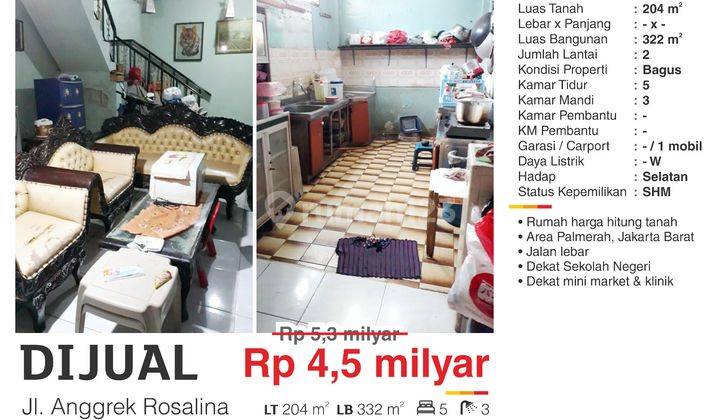 Rumah di Jl. Anggrek Rosalina, Palmerah Bagus 2