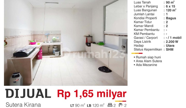 Rumah Di Alam Sutera Murah Bagus Siap Huni 2