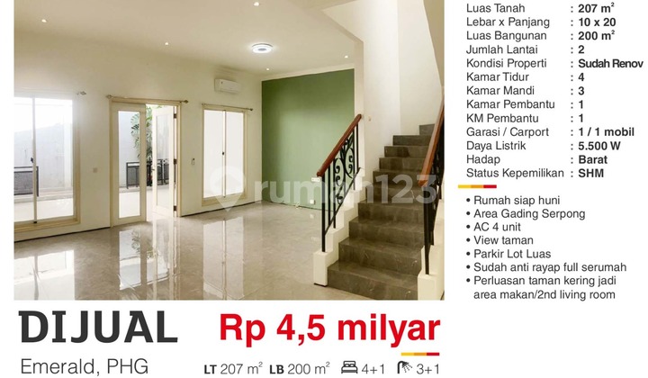 Rumah Bagus di Gading Serpong Pondok Hijau Golf