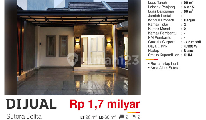 Beautiful House in Alam Sutera Ready to Occupy, Rare Find Beautiful House in Alam Sutera Ready to Occupy, Rare Find