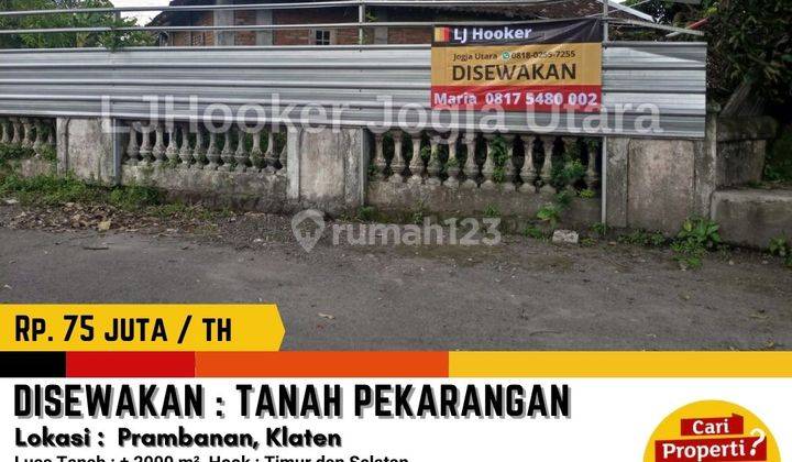 Tanah Pekarangan Luas, Hook, Papasan Mobil, di Prambanan 1