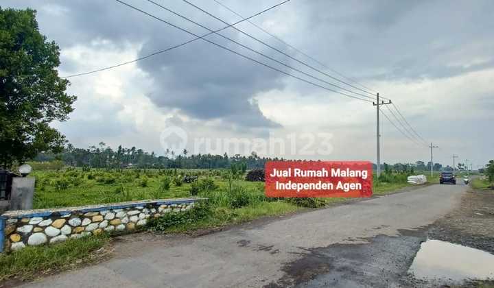 Dijual Tanah Murah Luas di Wajak Kab. Malang, di Poros Jalan Desa 15mtr Poros Jalan Provinsi legalitas SHM 2