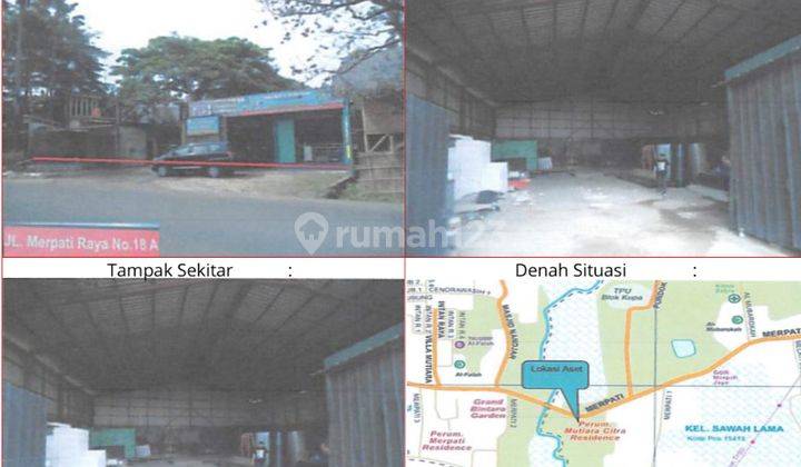 Di Lelang Gudang Lokasi Merpati Raya Lokasi Nempel Bintaro Hill Cocok Buat Usaha.kafe.kantor Fasiliatas Lebgkap 2