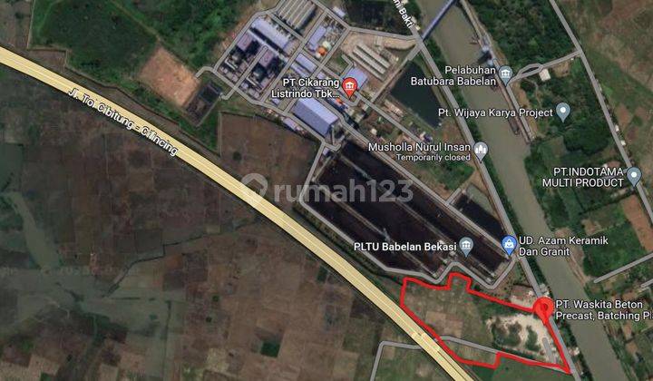  Tanah Are Industri di Jl. Raya Buni Bakti, Babelan Bekasi SHM 52000 M2 2