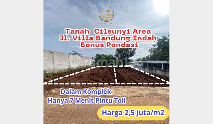 Tanah Bandung Timur Luas 156M2 Legalitas SHM 