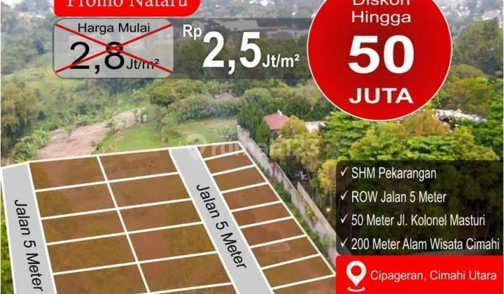 Dijual Tanah di Cimahi Kolmas Akses Mobil  1