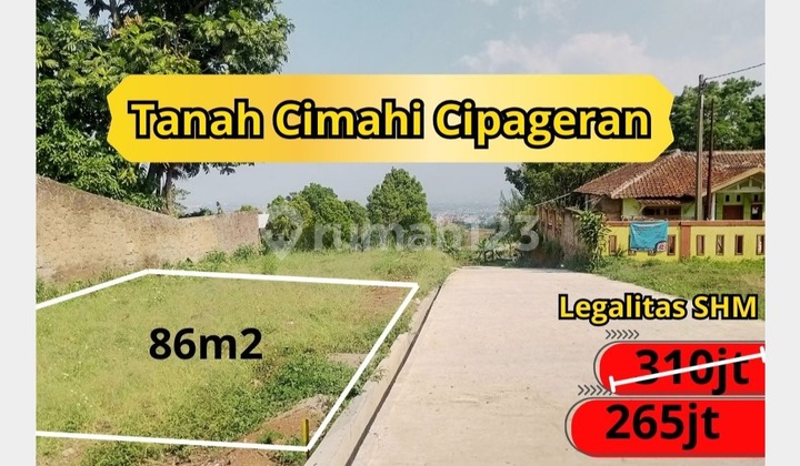 Dijual Tanah Siap Bangun Dekat Alun-Alun Cimahi