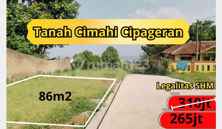Dijual Tanah Siap Bangun Dekat Alun-Alun Cimahi