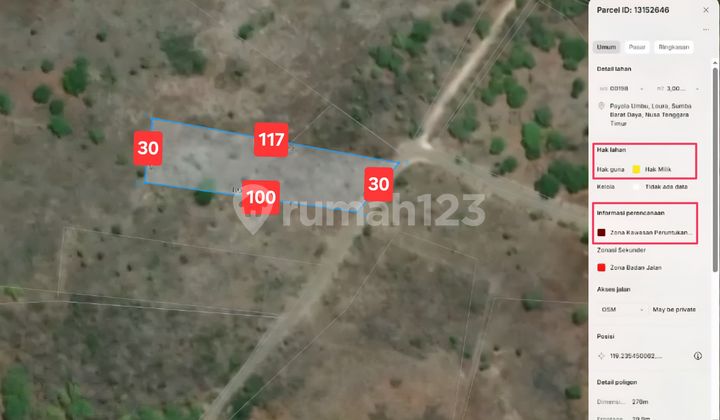 Tambolaka Land Access Near Waikelo Port West Sumba Tambolaka Land Access Near Waikelo Port West Sumba