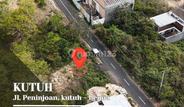 Tanah Kutuh Dijalan Utama Dengan Pemandangan Laut 1