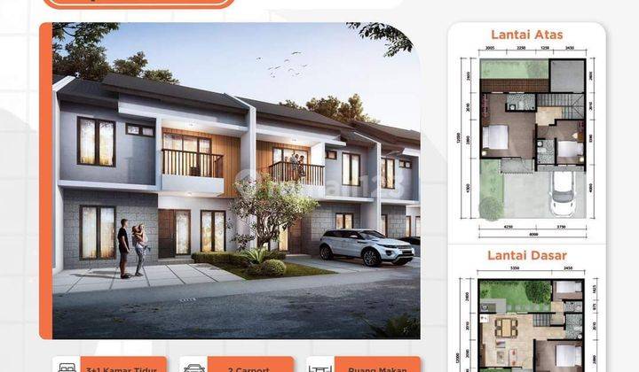 Dijual rumah baru di asana residence Cibubur type chaitra 2