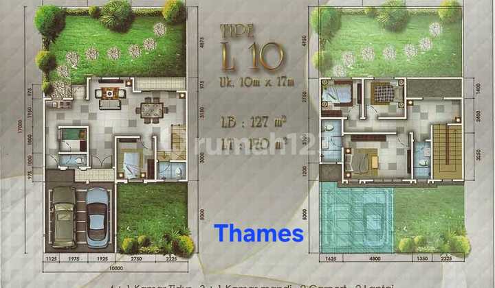 For Sale 2-Story House in South Thames Cluster Jakarta Garden City Cakung East Jakarta 2