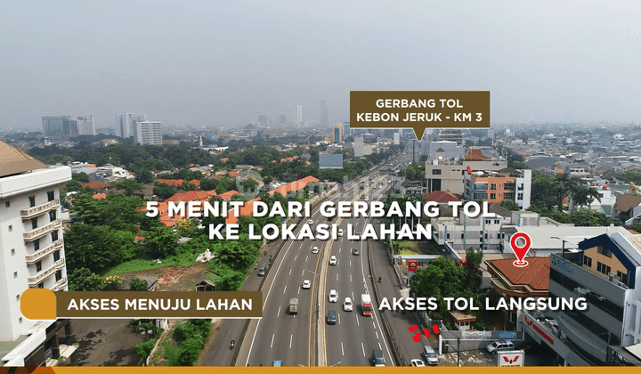 Lahan Tanah Murah Tomang Pinggir Tol Jakarta Tangerang 2