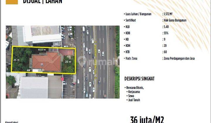 Lahan Tanah Murah Tomang Pinggir Tol Jakarta Tangerang 1