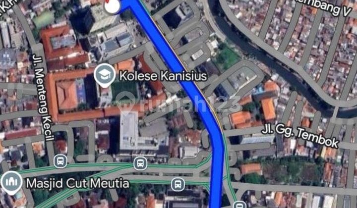  DIJUAL DIBAWAH NJOP TANAH JL MENTENG RAYA, JAKARTA PUSAT