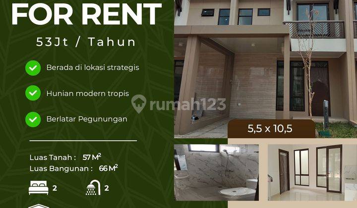 Sewa Rumah Murah 2 Lantai Podomoro Park Klaster Padmagriya 1