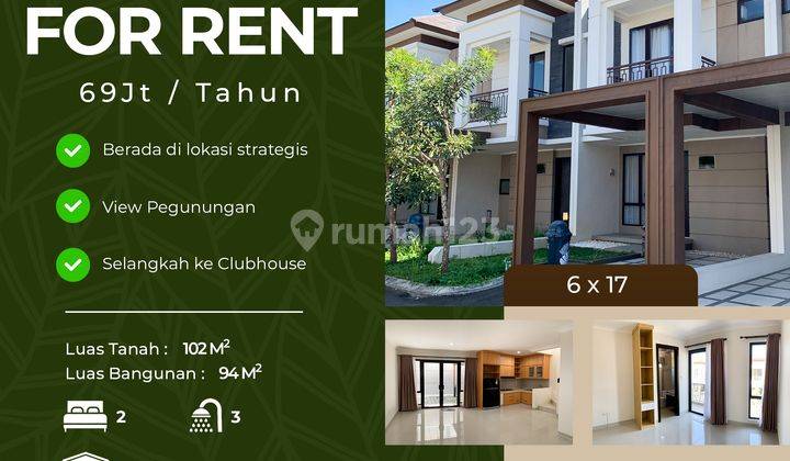 Disewakan Rumah Semi Furnished 2 Lantai Podomoro Park 1