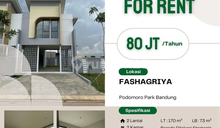 Sewa Rumah Eksklusif di Podomoro Park Bandung – Nyaman & Penuh Inspirasi
