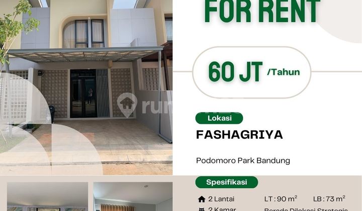 Sewa Rumah Eksklusif di Podomoro Park Bandung – Nyaman & Penuh Inspirasi